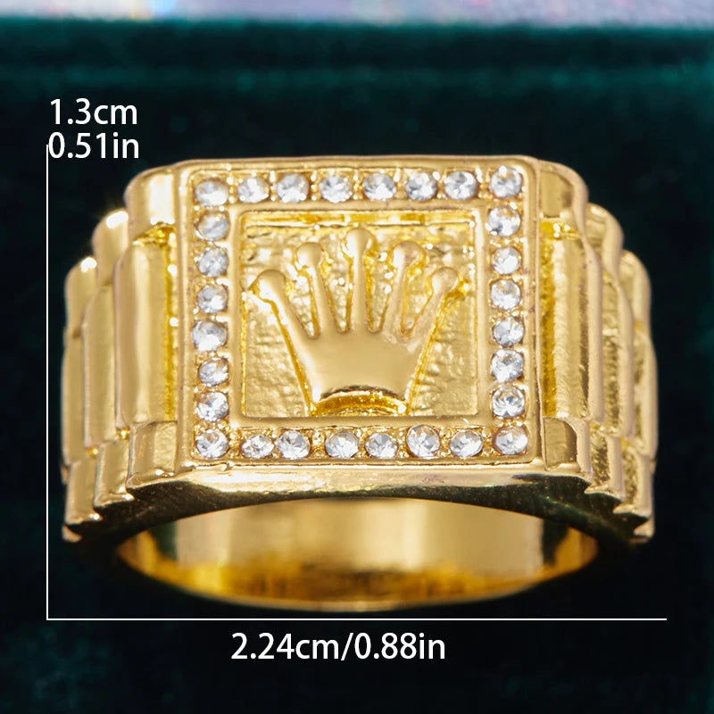 Majestic Gold Crown Ring