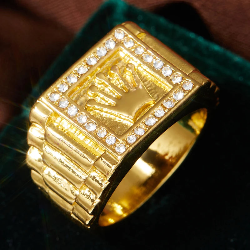 Majestic Gold Crown Ring