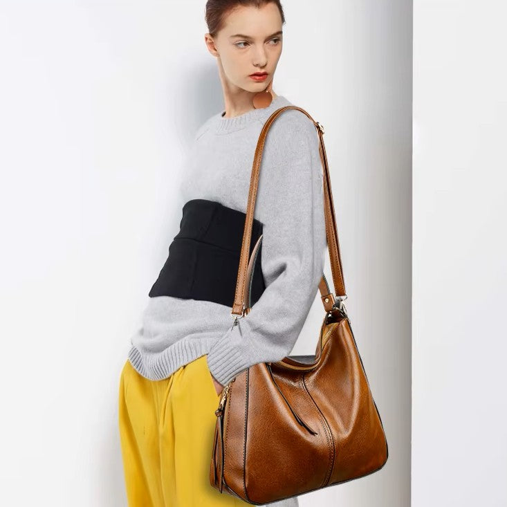 Vintage Leather Hobo Bag