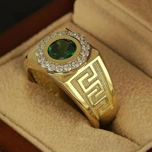 Elegant Green Stone Ring