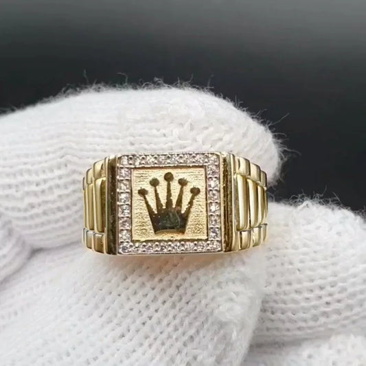 Majestic Gold Crown Ring